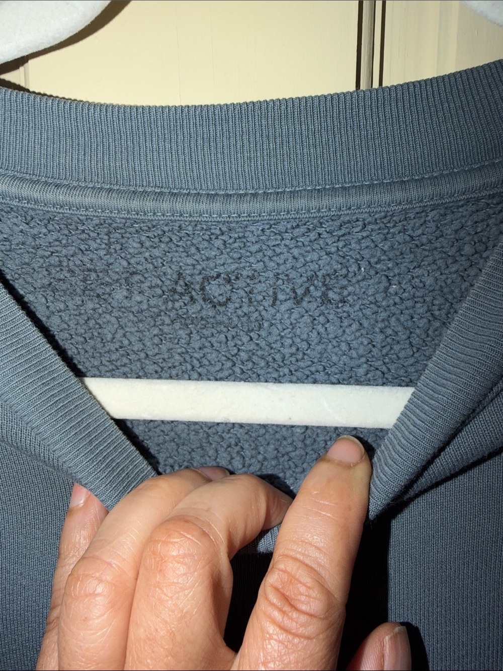 SET Active Womens Crewneck Sweatshirt in Slate Blue - Picture 3 of 6